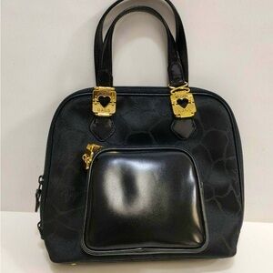 Morchino handbag vintage bag leather and nylon handbag